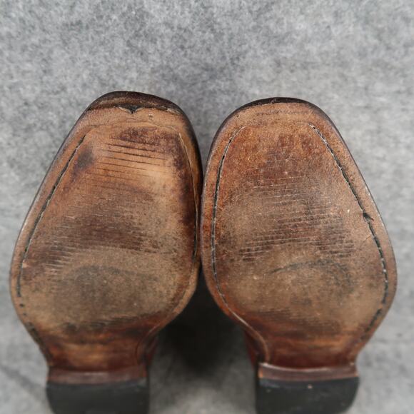 Bostonian Dress Shoes Mens 12 Derby Oxford Leather Cap Toe Brown Classic Formal